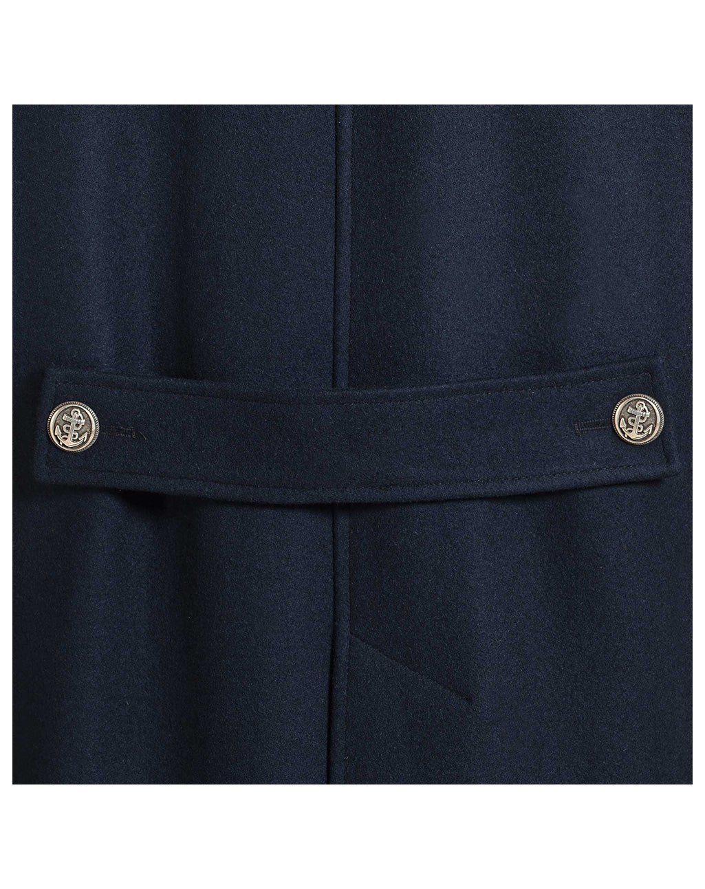 3/4 lange wollen herenmantel | Milan