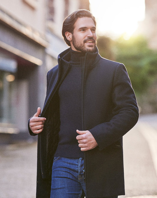 Wollen jas met dubbele sluiting | Calais