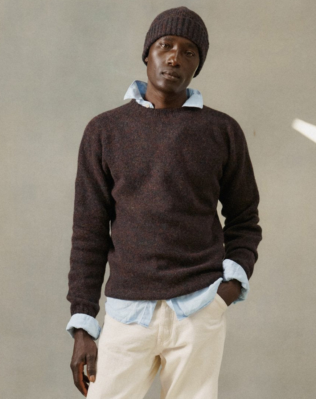 Zachte Crewneck | Seamfree Saddle Shoulder Shetland