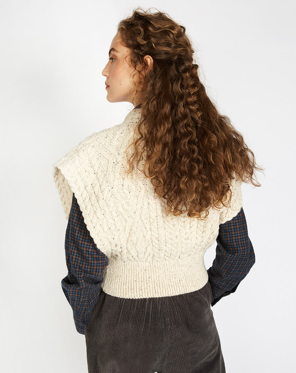 Gebreide spencer | Farmleigh Diamond Vest