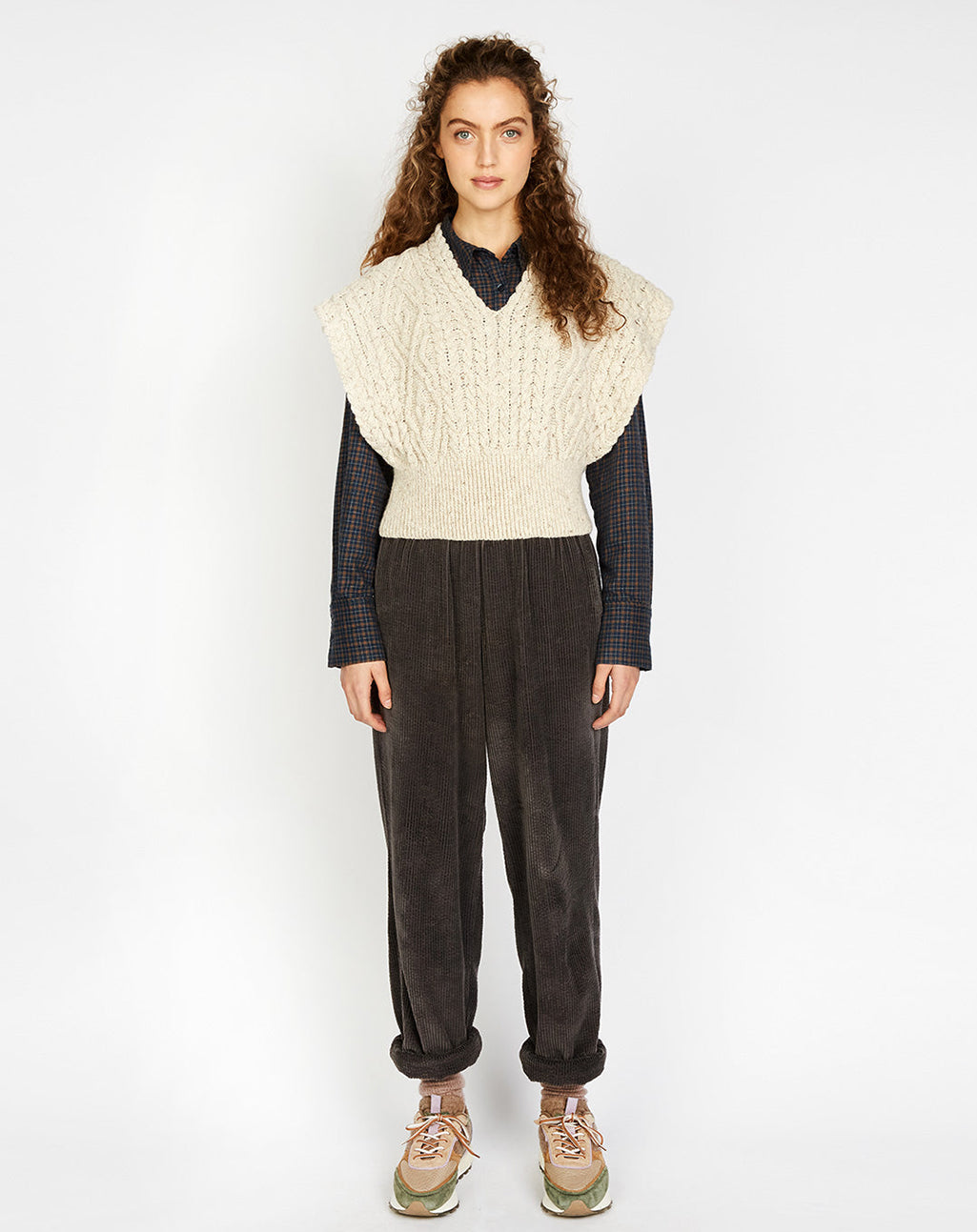 Gebreide spencer | Farmleigh Diamond Vest