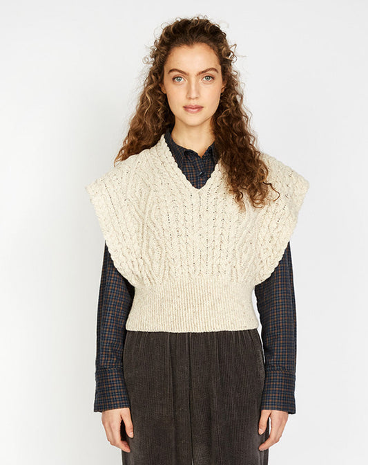 Gebreide spencer | Farmleigh Diamond Vest