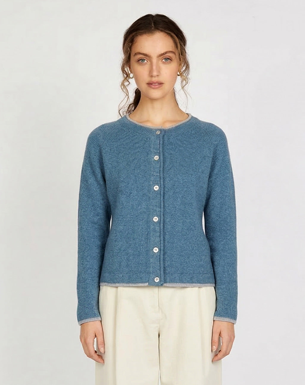Zacht Iers vest met kasjmier| Killiney Cardigan
