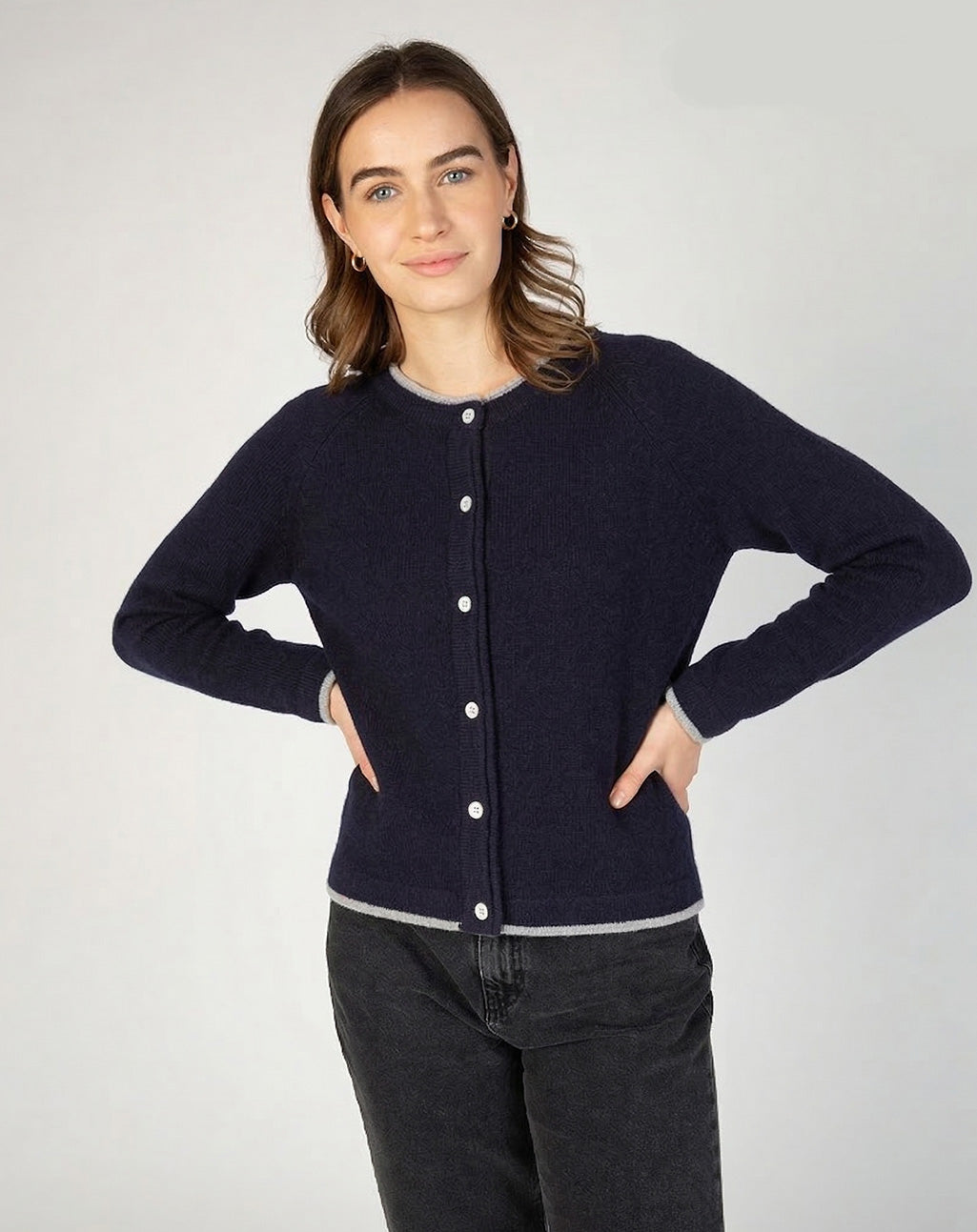 Zacht Iers vest met kasjmier| Killiney Cardigan
