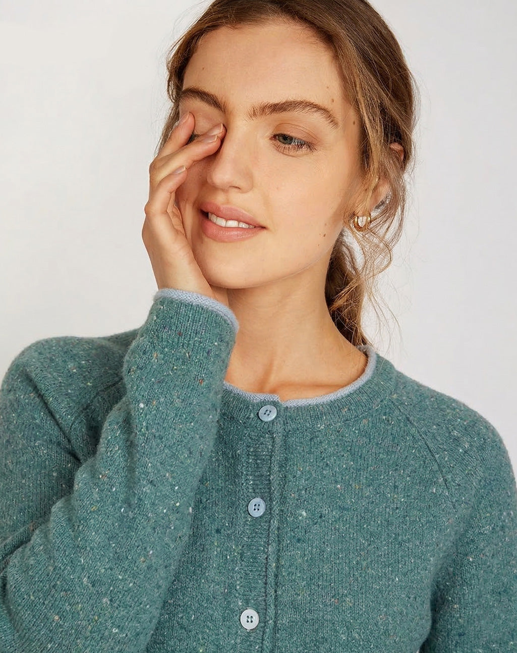 Zacht Iers vest met kasjmier| Killiney Cardigan