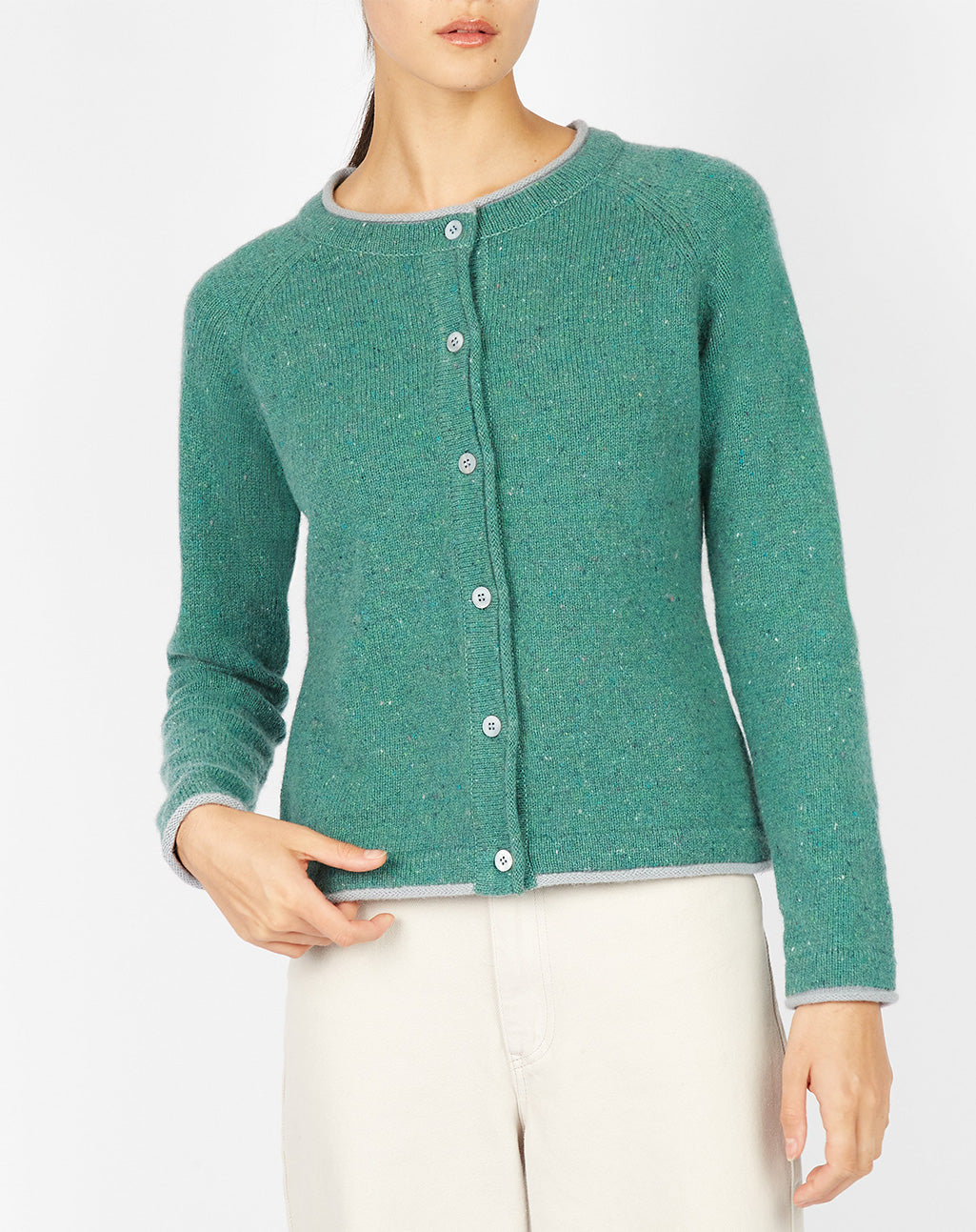 Zacht Iers vest met kasjmier| Killiney Cardigan