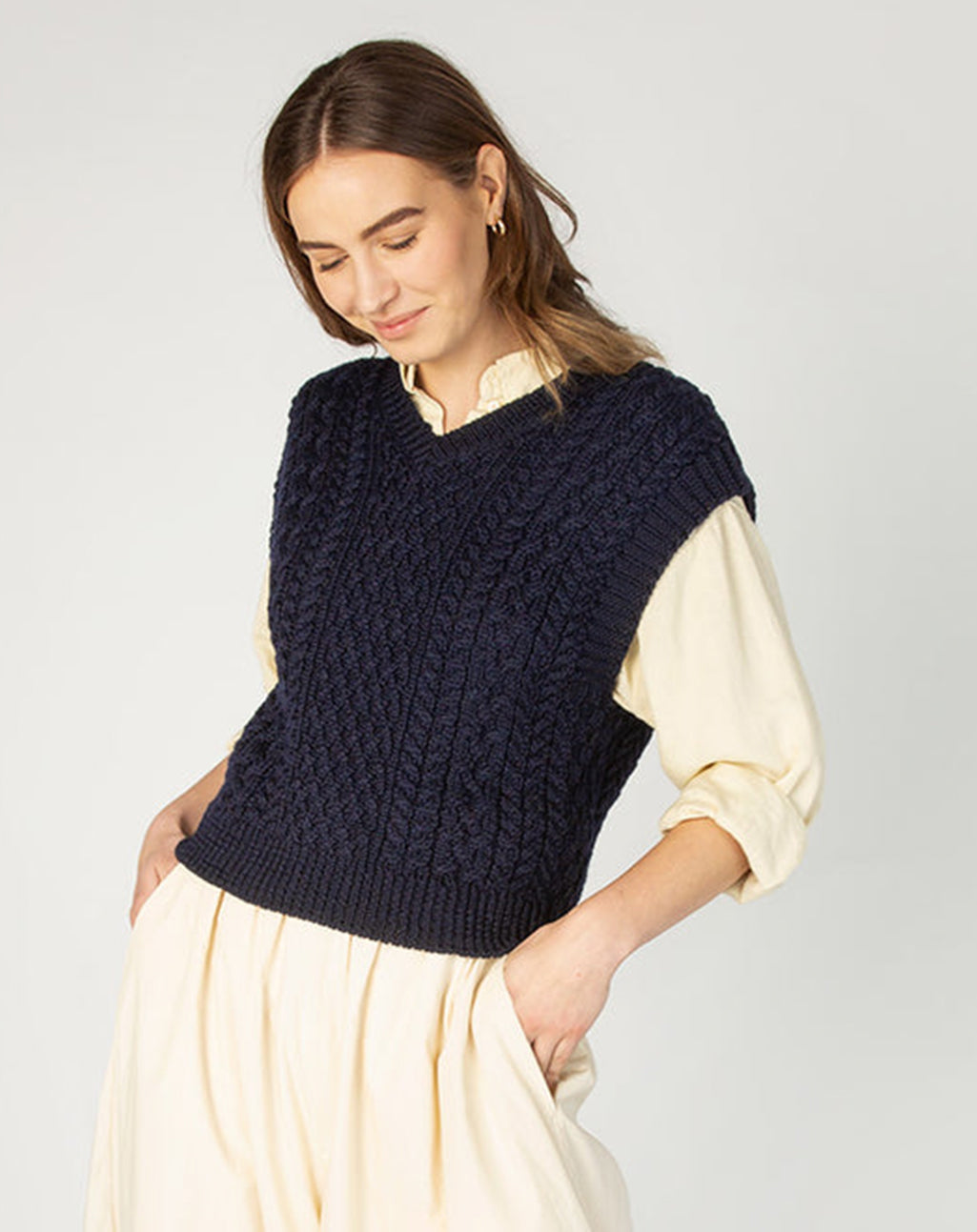 Ierse Aran spencer | Pansy