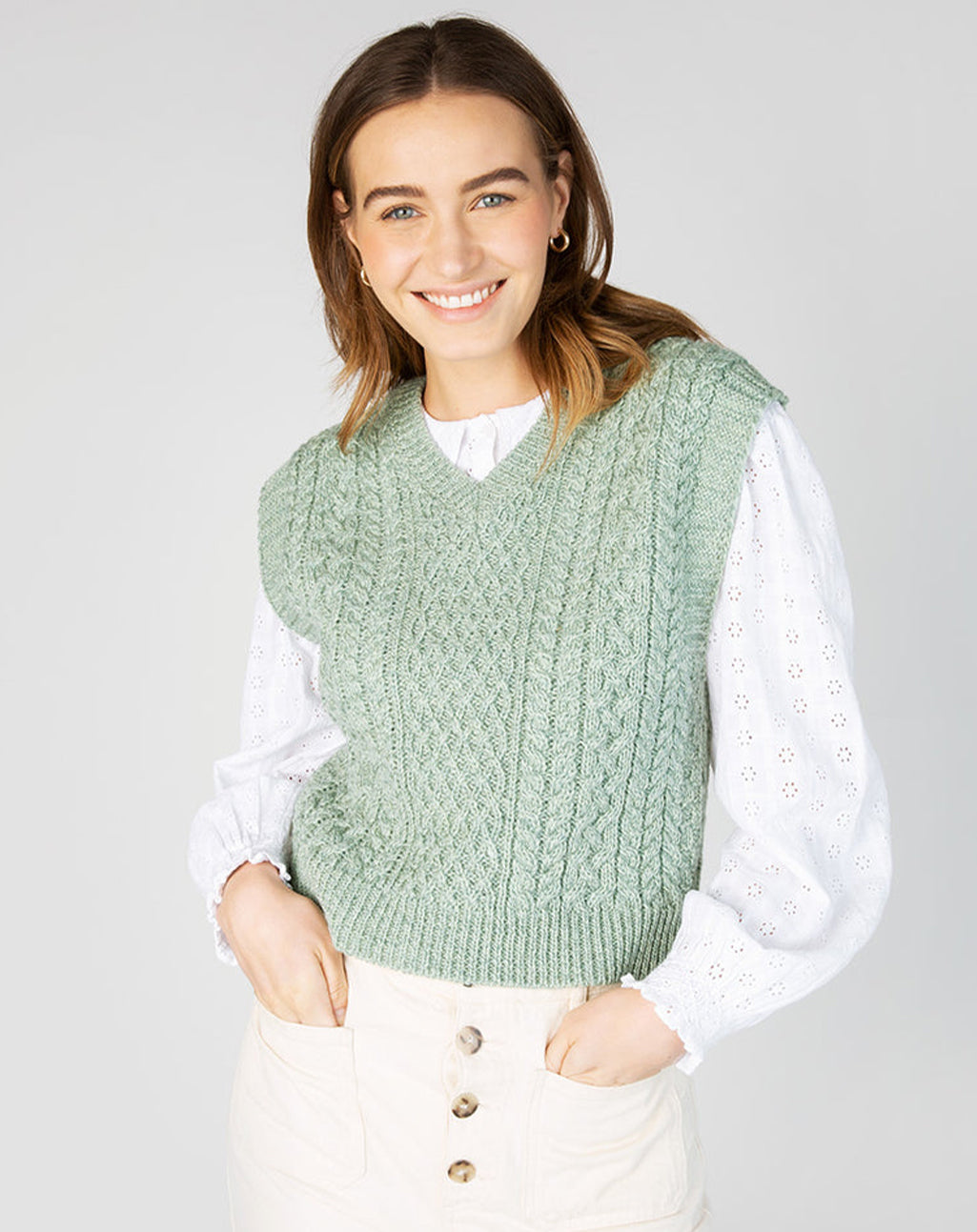 Ierse Aran spencer | Pansy