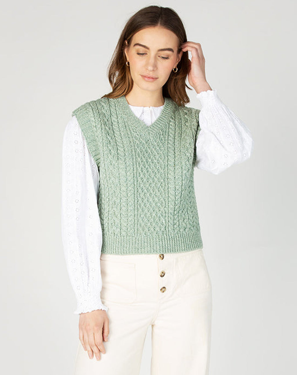 Ierse Aran spencer | Pansy