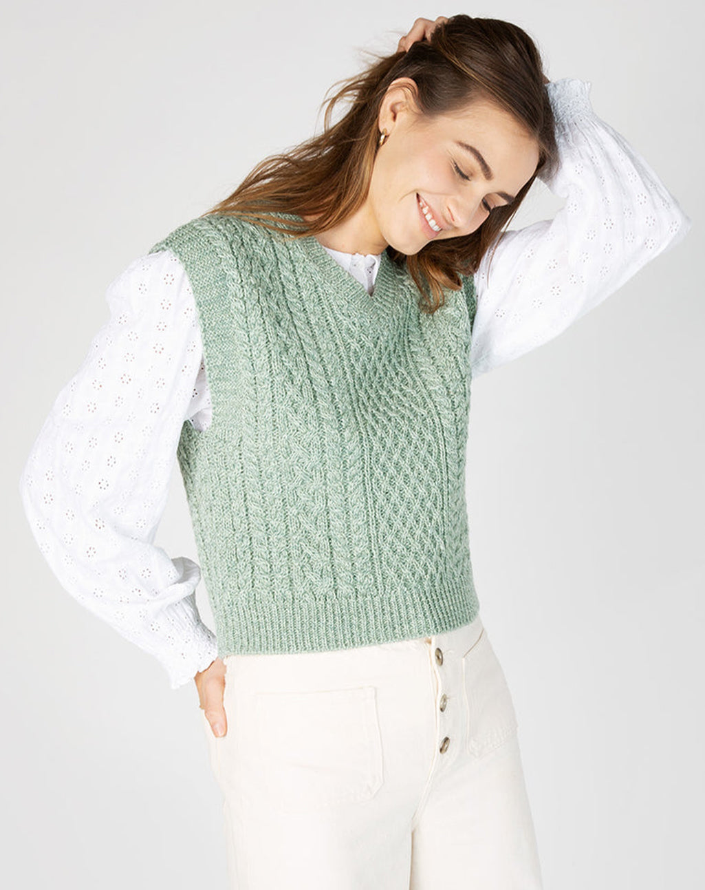 Ierse Aran spencer | Pansy