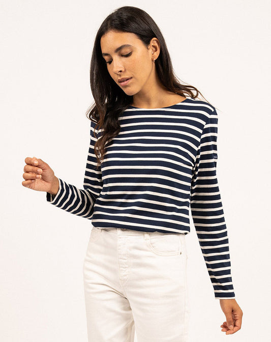 Traditioneel Bretons gestreept shirt | LICHT KATOEN | Minquidame
