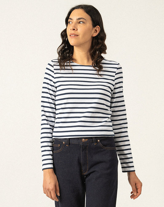 Traditioneel Bretons gestreept shirt | LICHT KATOEN | Minquidame