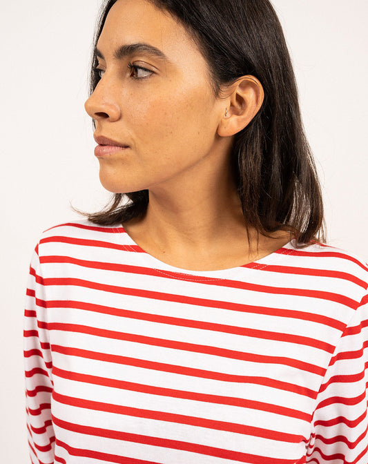 Traditioneel Bretons gestreept shirt | LICHT KATOEN | Minquidame