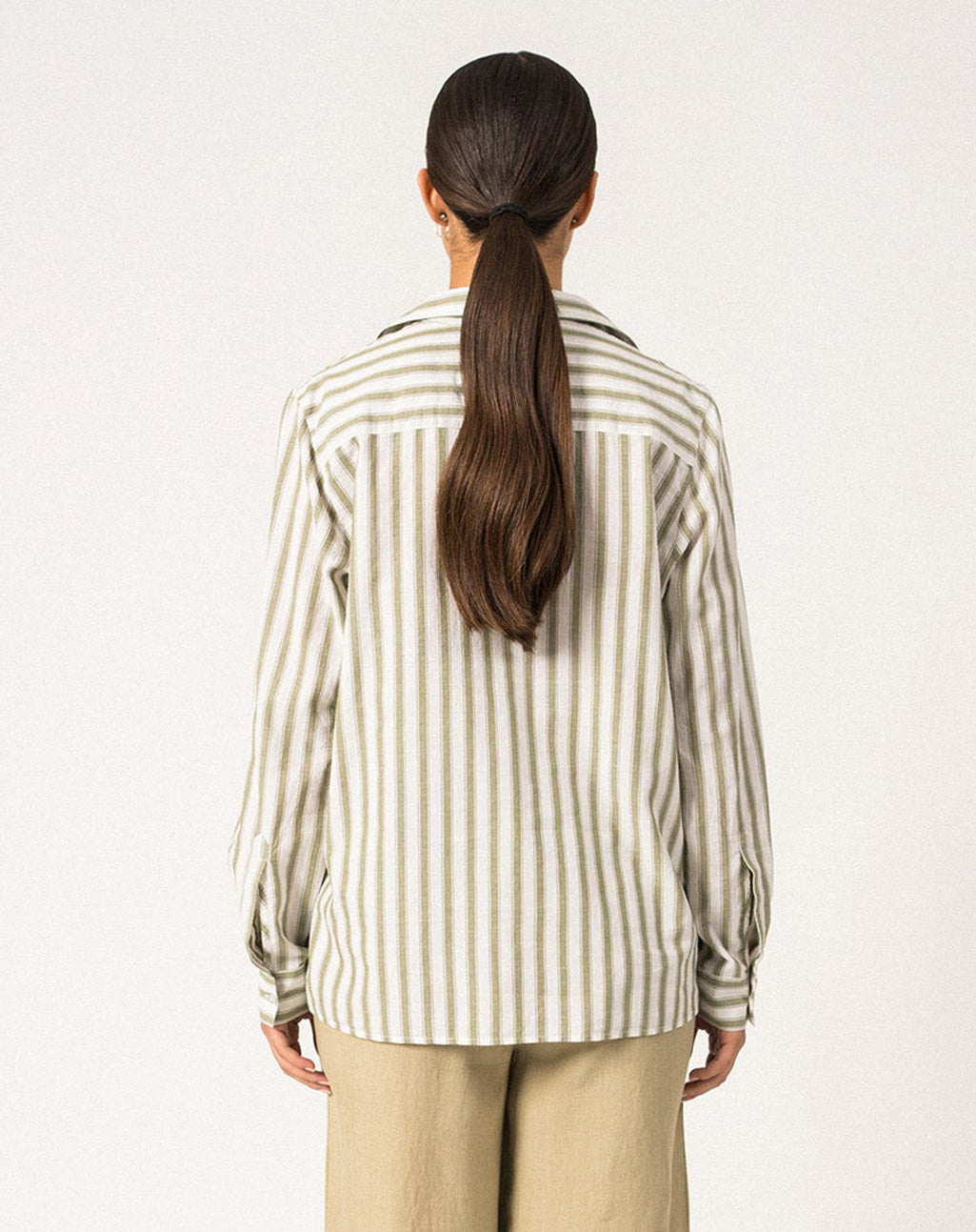 Blouse van katoen en linnen | Camille