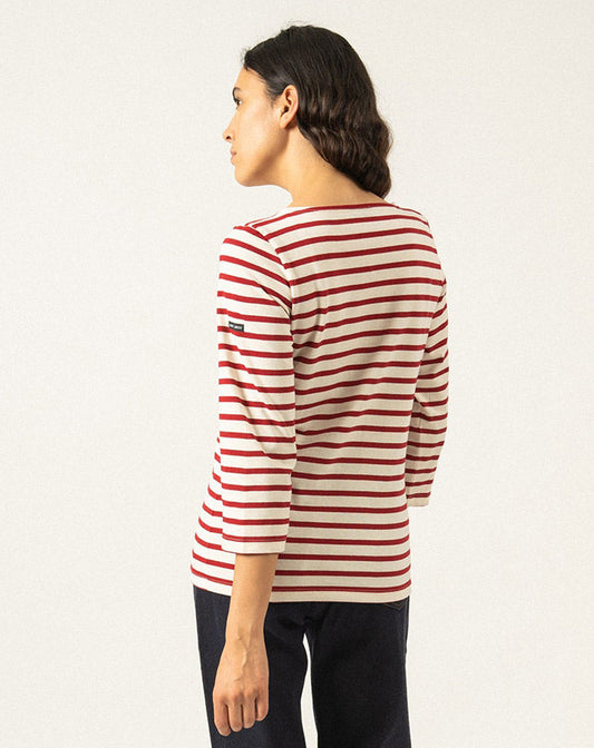 Traditioneel Bretons gestreept shirt ¾ mouw | LICHT KATOEN | Galathée II