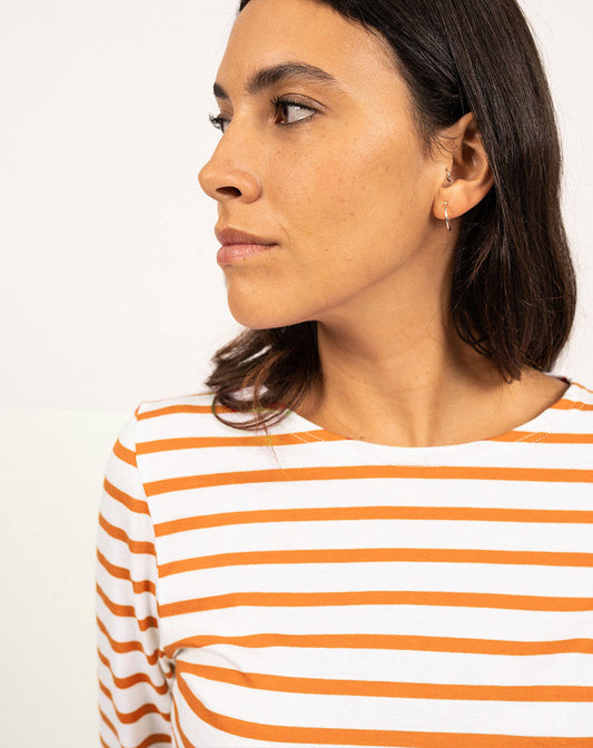 Traditioneel Bretons gestreept shirt ¾ mouw | LICHT KATOEN | Galathée II