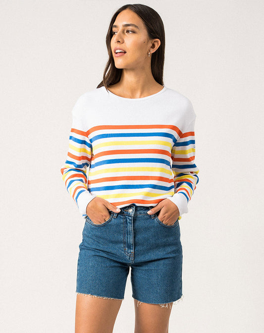 Gestreepte katoenen trui | Ecrins