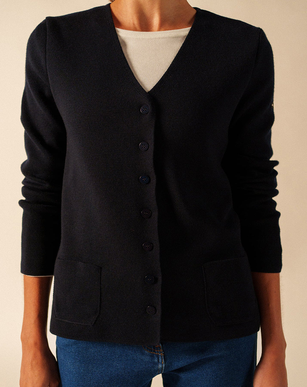 Klassiek wollen V-hals vest | Blainville