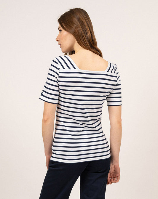 Bretons shirt met vierkante hals | Pléneuf Coton R