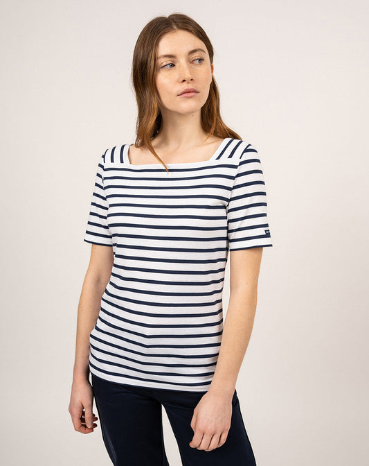 Bretons shirt met vierkante hals | Pléneuf Coton R