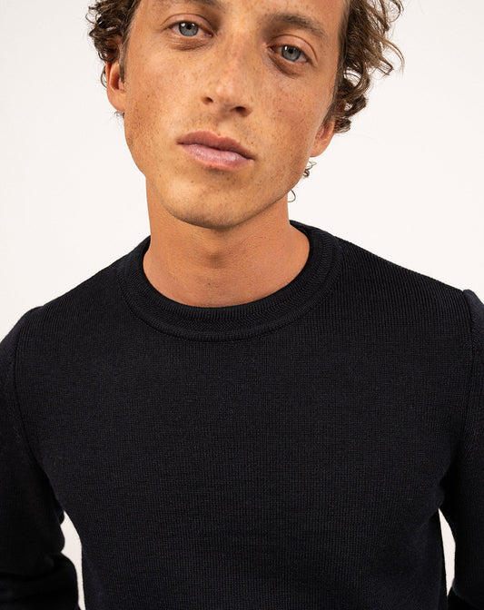 Klassieke wollen trui met ronde hals | Locronan III