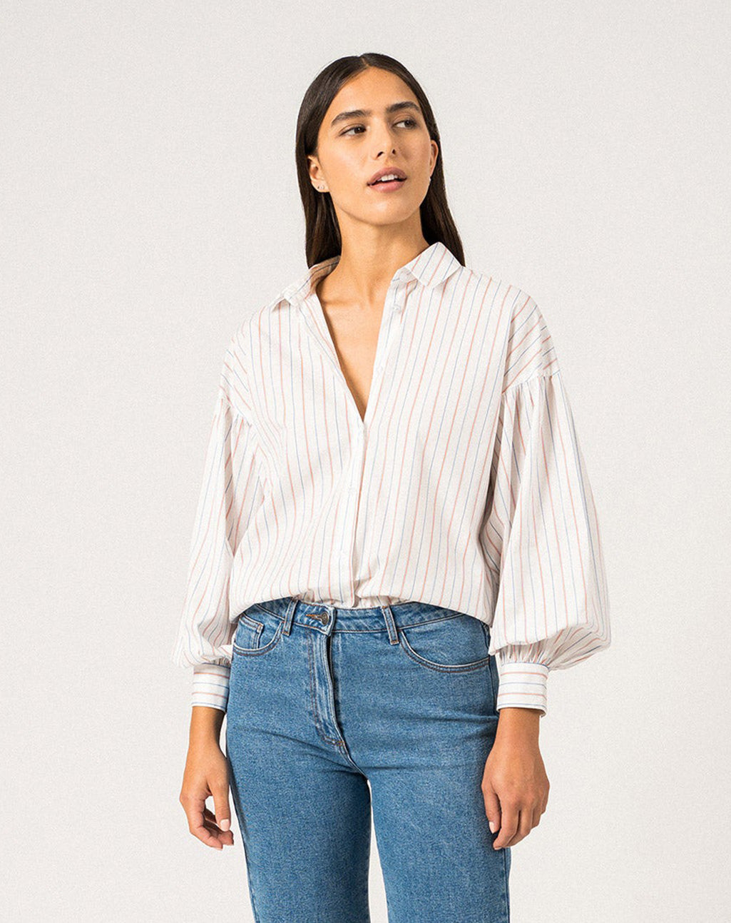 Blouse met pofmouwen | Adèle