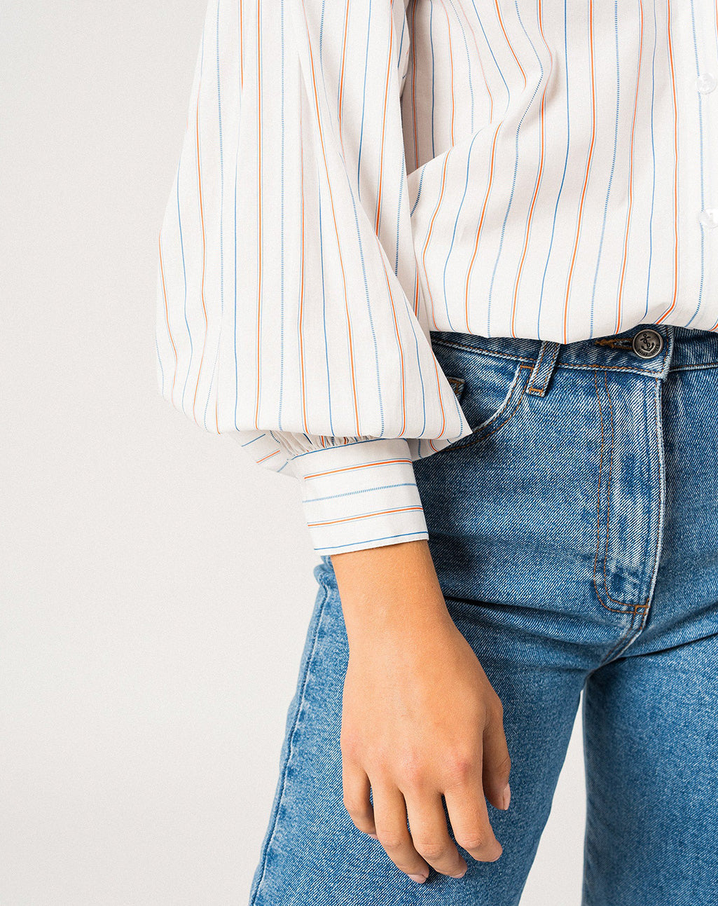 Blouse met pofmouwen | Adèle