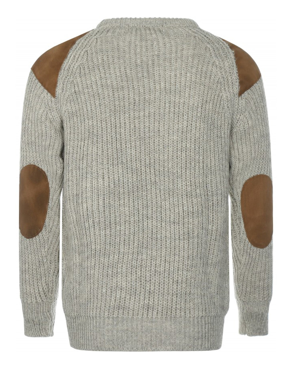 Klassieke trui met suède patches | Swaledale
