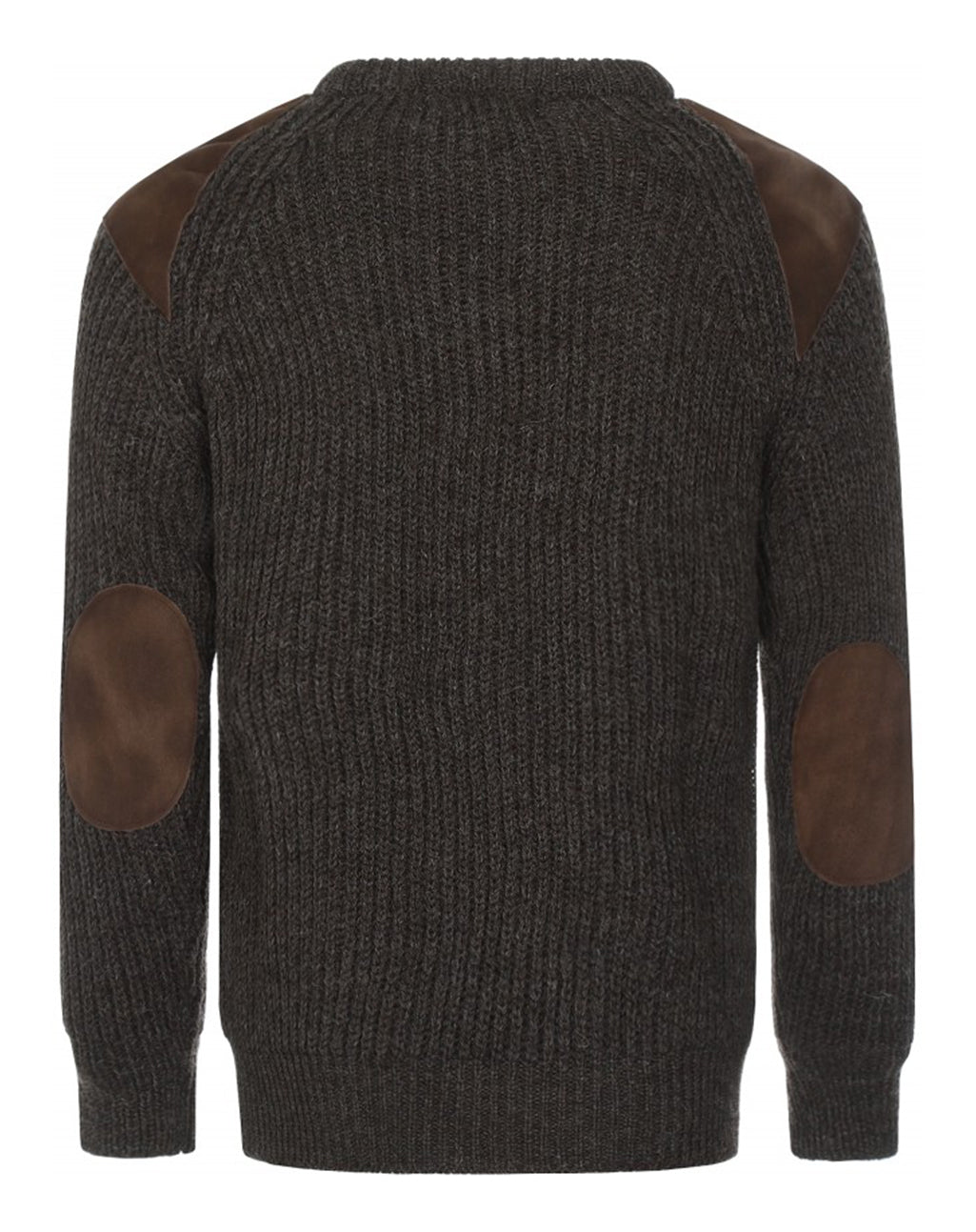 Klassieke trui met suède patches | Swaledale