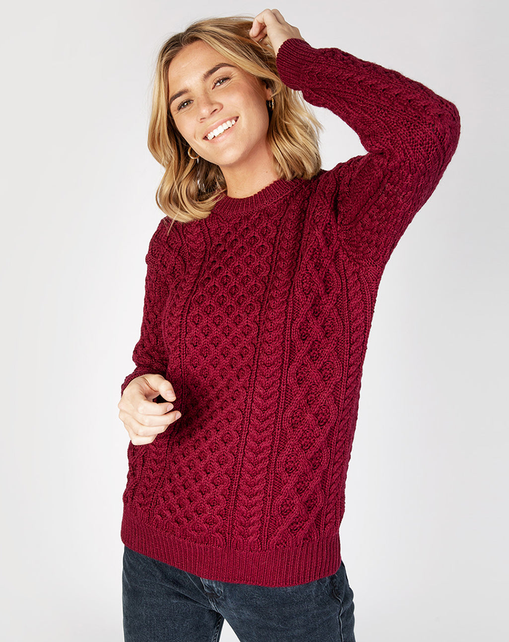 Klassieke Aran kabeltrui | UNISEX | Blasket
