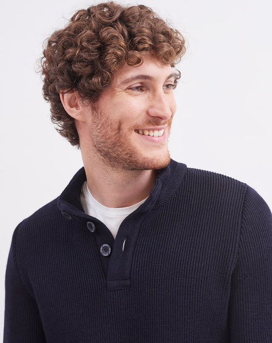 Schipperstrui met knoopsluiting | Bourboule