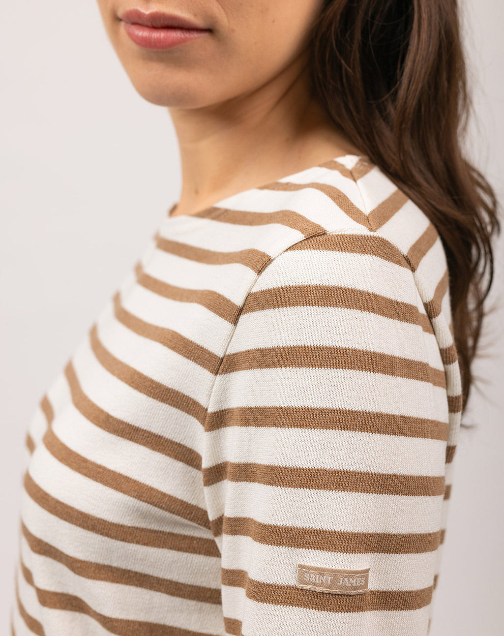 Het klassiek Bretons gestreepte dames-shirt (marinière) | Meridame II
