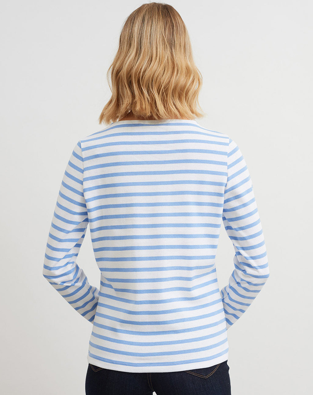 Het klassiek Bretons gestreepte dames-shirt (marinière) | Meridame II