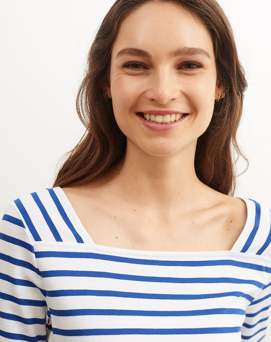 Bretons shirt met vierkante hals | Pléneuf Coton R