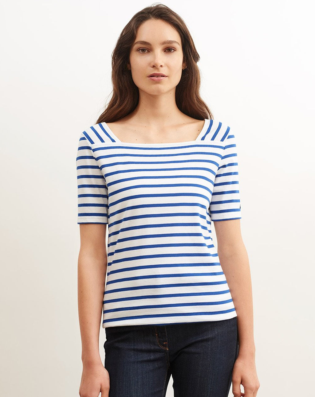 Bretons shirt met vierkante hals | Pléneuf Coton R