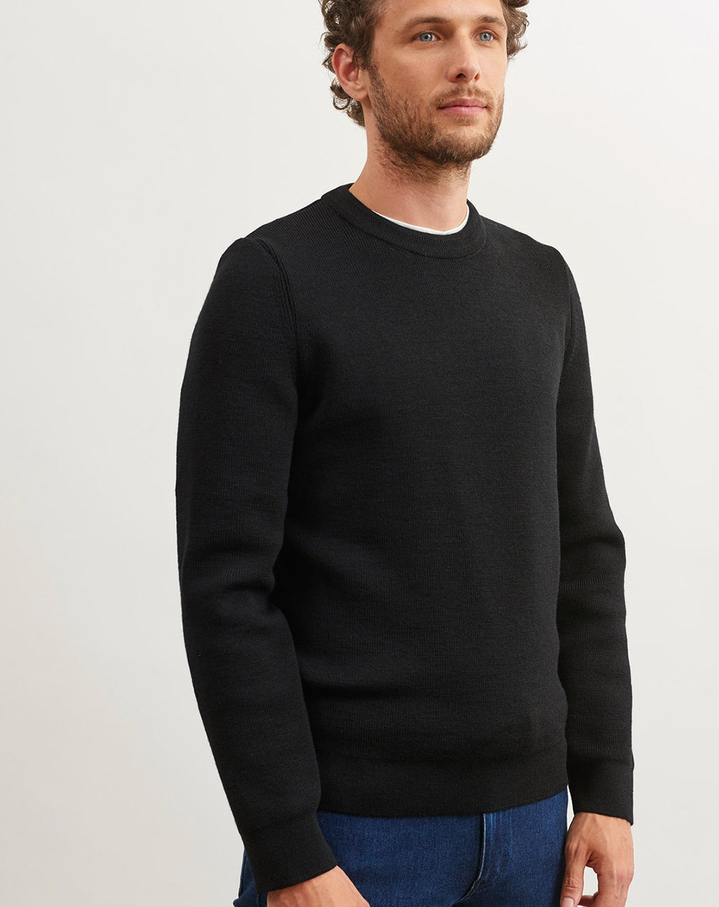 Klassieke wollen trui met ronde hals | Locronan III