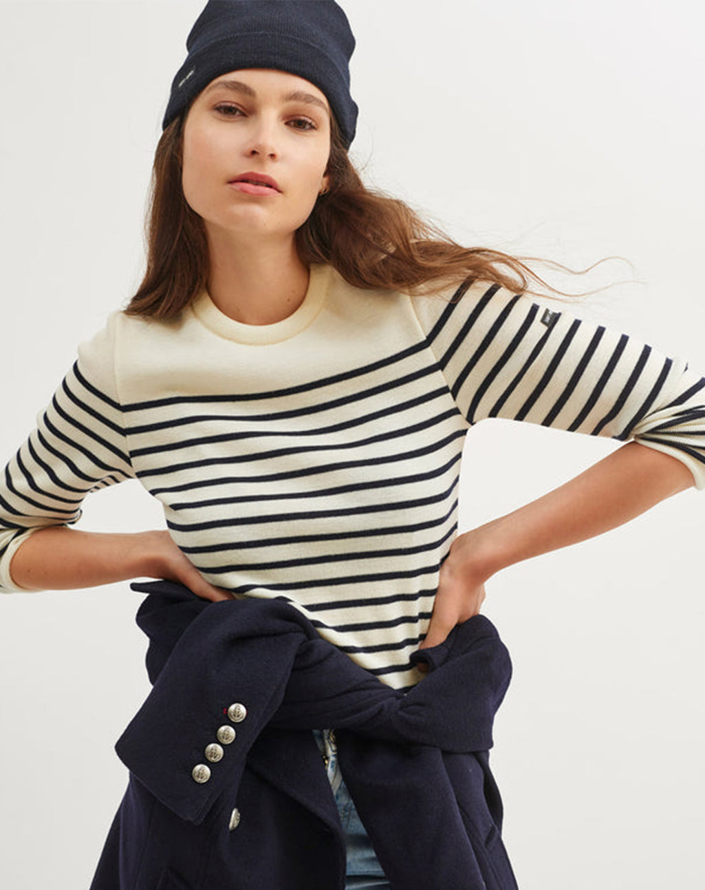 Getailleerde caban met maritieme details | St Briac III
