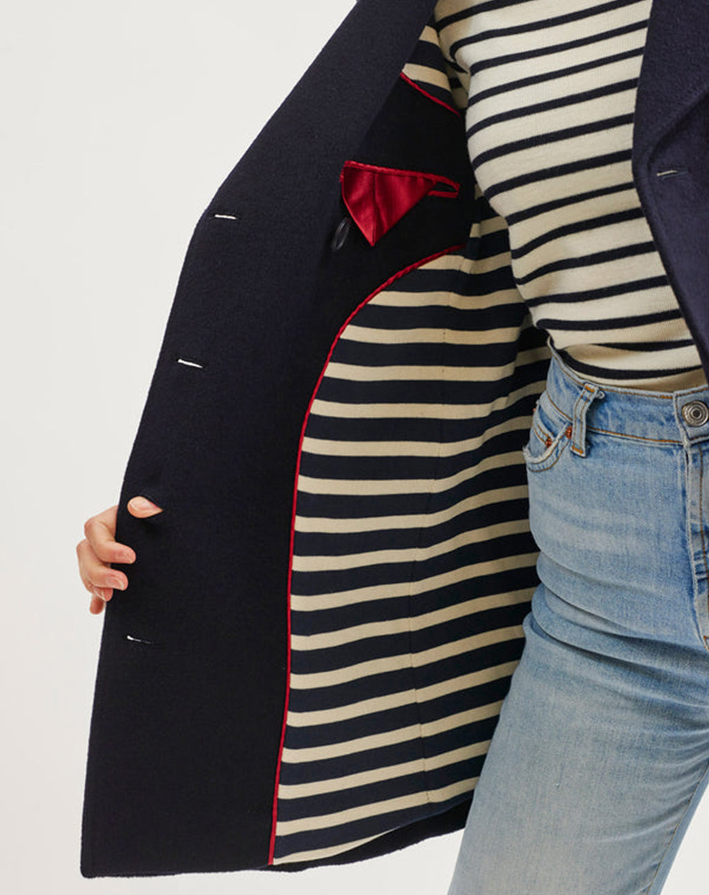 Getailleerde caban met maritieme details | St Briac III