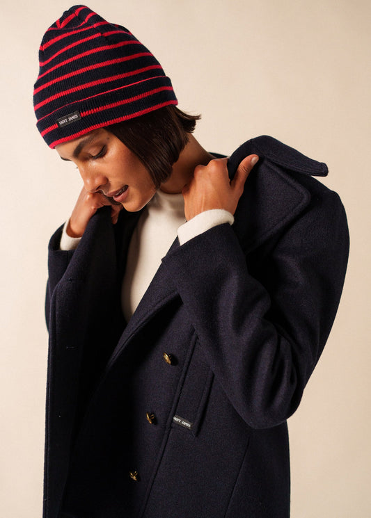 Gestreepte muts in zachte wolmix | UNISEX | Cartier R A