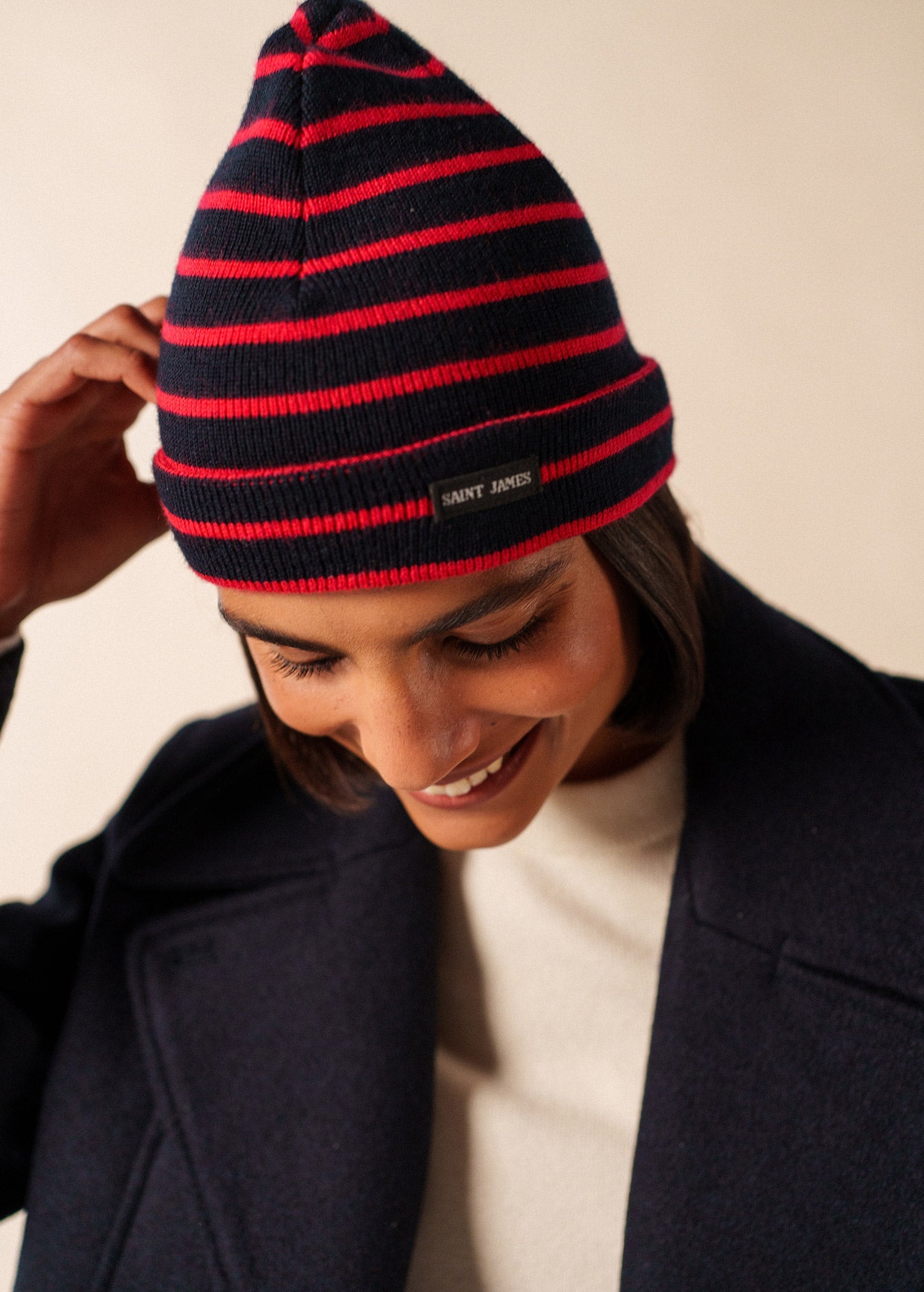 Gestreepte muts in zachte wolmix | UNISEX | Cartier R A