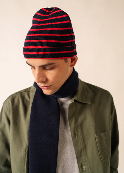 Gestreepte muts in zachte wolmix | Cartier R A