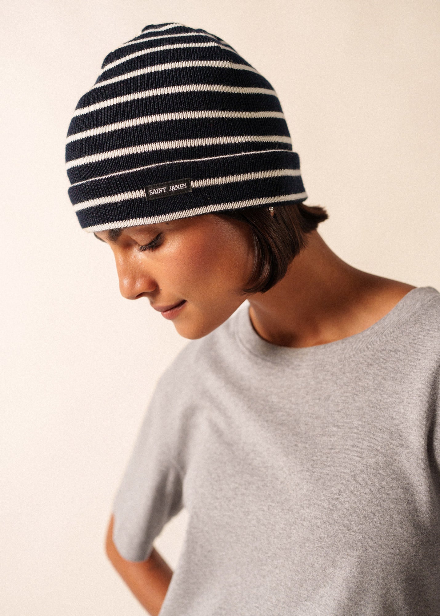 Gestreepte muts in zachte wolmix | UNISEX | Cartier R A