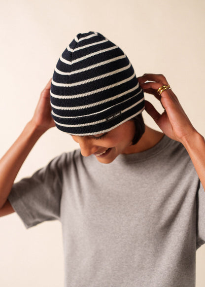 Gestreepte muts in zachte wolmix | Cartier R A