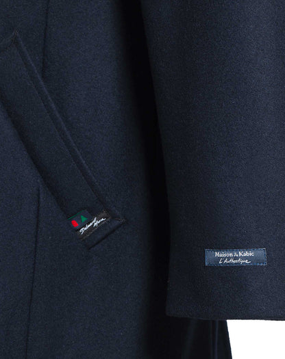 3/4 lange wollen herenmantel | Milan