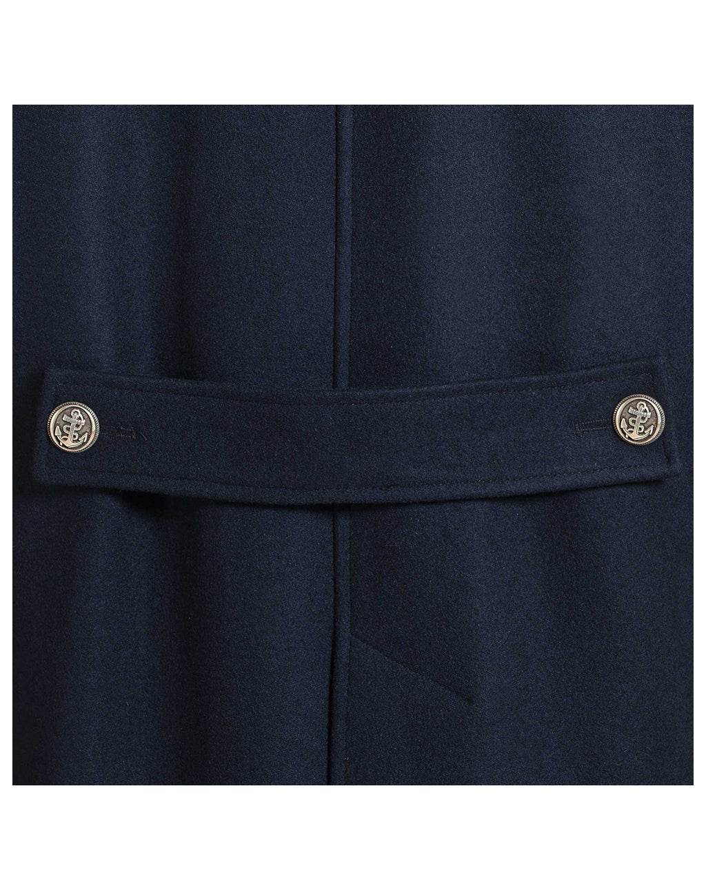 3/4 lange wollen herenmantel | Milan