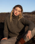 Boxy coltrui | Boxy Ribbed Polo Neck
