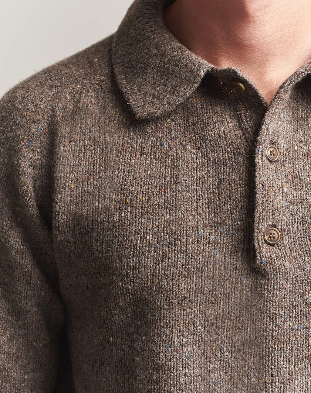 Gebreide Polotrui | Glenugie Nep Sweater Eton