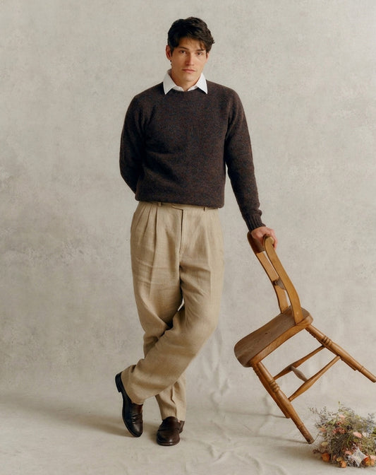 Zachte Crewneck | Seamfree Saddle Shoulder Shetland