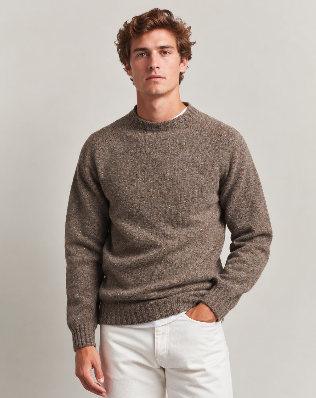 Wollen Crewneck | Glenugie Nep Crew Neck Sweater
