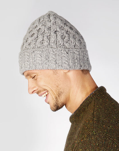 Luxe wollen Aran muts | Luxe Aran Hat